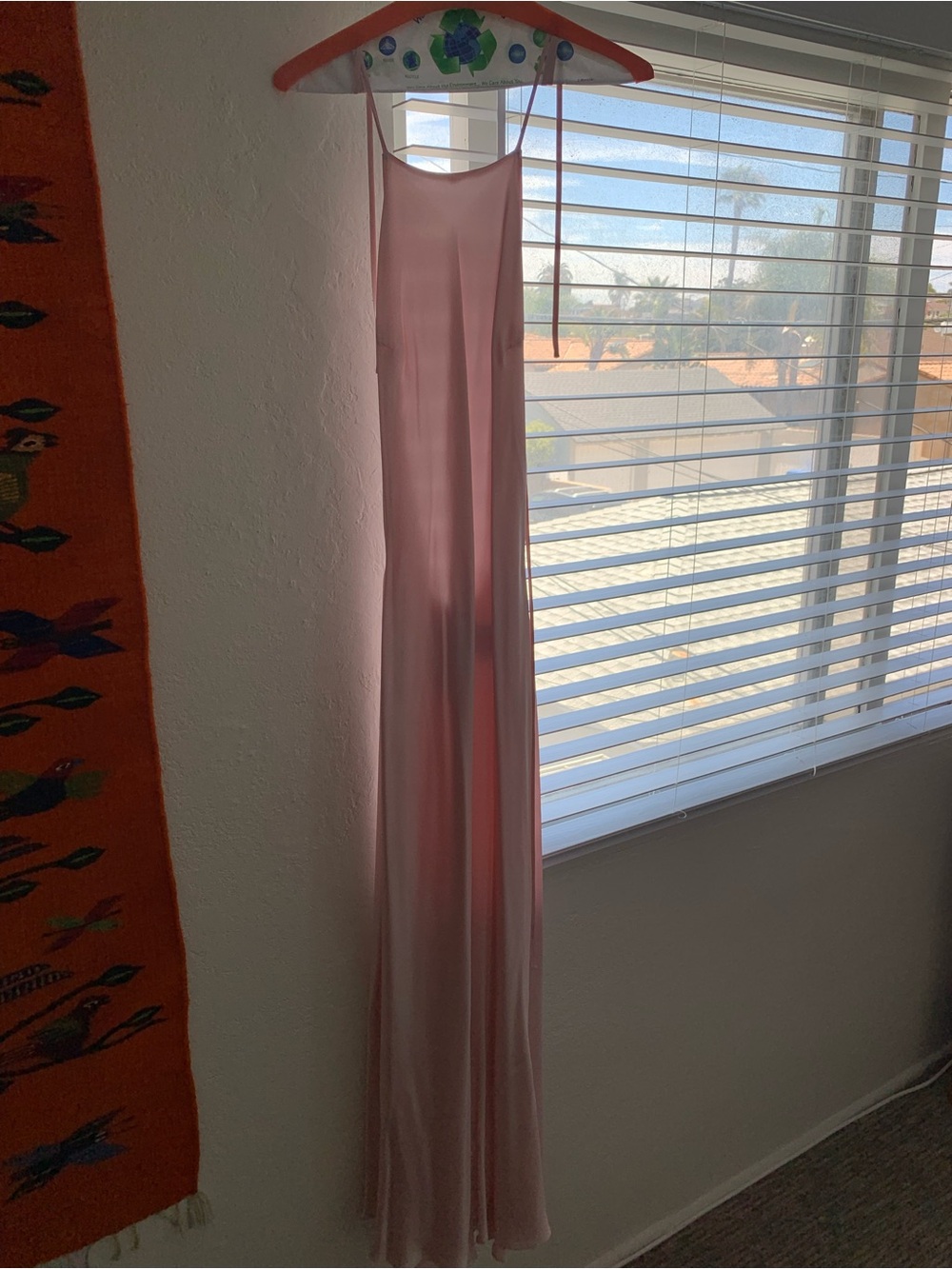 Reformation Jeany Blush Pink Silk Slip Dress